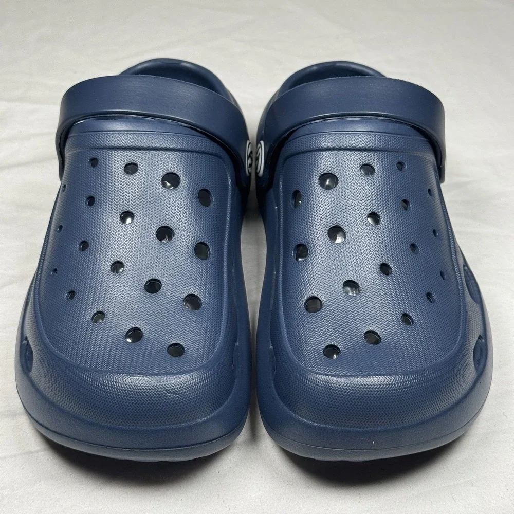 Kids Blue Clogs Size 11 Toddler Slip‎ On Sandals Charms Lightweight Shoes